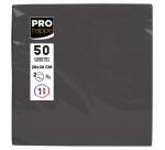 Serviette cocktail, 200 x 200 mm, noir