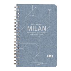 Jean métro, Carnet répertoire reliure intégrale 11 x 17 cm 100 pages, ligné, ass. - Bleu jeans