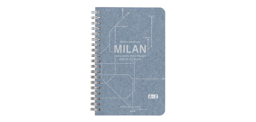 Jean métro, Carnet répertoire reliure intégrale 11 x 17 cm 100 pages, ligné, ass. - Bleu jeans