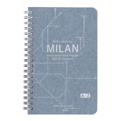 Jean métro, Carnet répertoire reliure intégrale 11 x 17 cm 100 pages, ligné, ass. - Bleu jeans