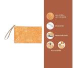 Jardin des Sens, Trousse en coton 22x16 cm motif allover