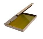 Etui carton de 100 pochettes coin PVC lisse haute résistance 13/100e - A4 - Jaune