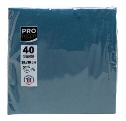 Packung mit 40 Servietten, mikrogeprägt, Tissue, 2-lagig - 38x38cm