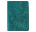 Ginkgo, Set de 2 carnets cousu fil A5 14,8x21 cm, 64 pages, ligné. 1 carnet couverture cuir + 1 carnet couverture carte imprimée, ass.