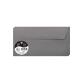 Paquet de 20 enveloppes Pollen 110x220mm 120g/m2 - Gris acier