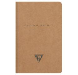 Flying Spirit piqûre textile 9x14cm 96 pages ligné motifs assortis papier ivoire 90g - Kraft