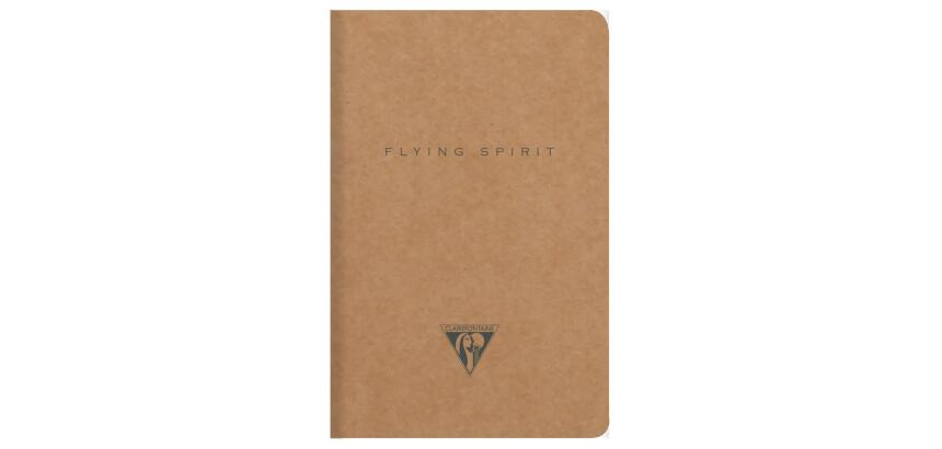 Flying Spirit piqûre textile 9x14cm 96 pages ligné motifs assortis papier ivoire 90g - Kraft