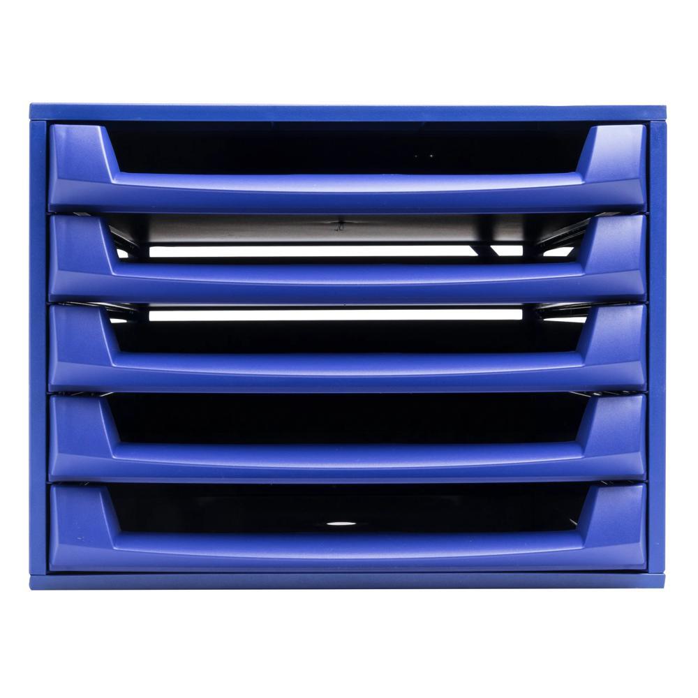 Exacompta Forever Recycled THE BOX Open Drawer Set - Cobalt Blue