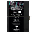 Paint'ON Noir carnet cousu 32F A5 250g - Noir