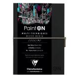 Paint'ON Noir carnet cousu 32F A5 250g - Noir