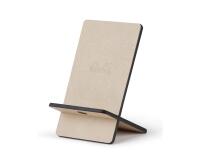 Rhodiarama support pour téléphone mobile simili cuir italien 13x8x8,5 cm - Beige