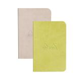 Rhodiarama 2 Minibooks souples 7x10,5 cm 64p L papier ivoire 90g - Assortis