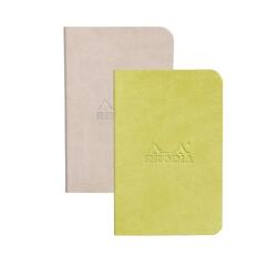 Rhodiarama 2 Minibooks souples 7x10,5 cm 64p L papier ivoire 90g - Assortis