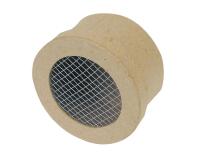 Boite ronde grillagée 8x8x4cm - Kraft