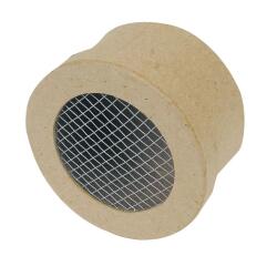 Boite ronde grillagée 8x8x4cm - Kraft
