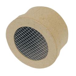 Boite ronde grillagée 8x8x4cm - Kraft