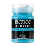 Peinture acrylique fine pot 500ml - Bleu turquoise