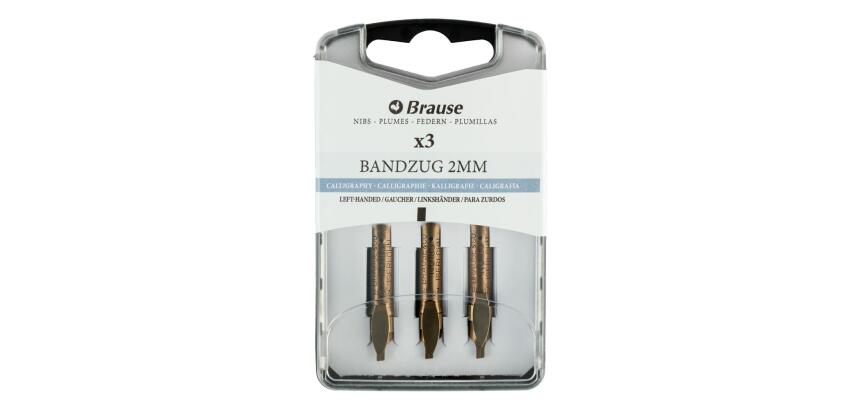 BOITE 3 PLUMES BANDZUG POUR GAUCHERS