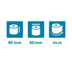 Papel térmico Exacompta Safecontact SBPA 80 x Ø 60 mm x 44m 52g  43924E- 1 capa
