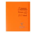 Cahier Travaux Pratiques piqué Koverbook 17x22cm 64 pages grands carreaux + uni 90 g couverture polypropylène transparent - Assortis