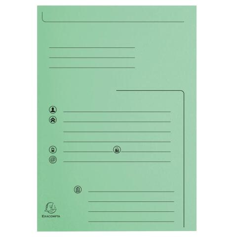 Paquete de 25 Subcarpetas con 2 solapas Super 210 g/m2 - Verde claro