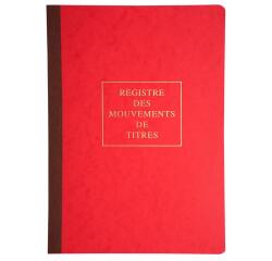 Register 297 x 210 mm Effectenbewegingen 40 pagina's