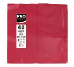 Paquet de 40 serviettes micro gaufrées ouate 2 plis - pliées 1/8