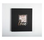 Album photos livre 60 pages noires - Format 29x32cm - LOVE Noir - Noir