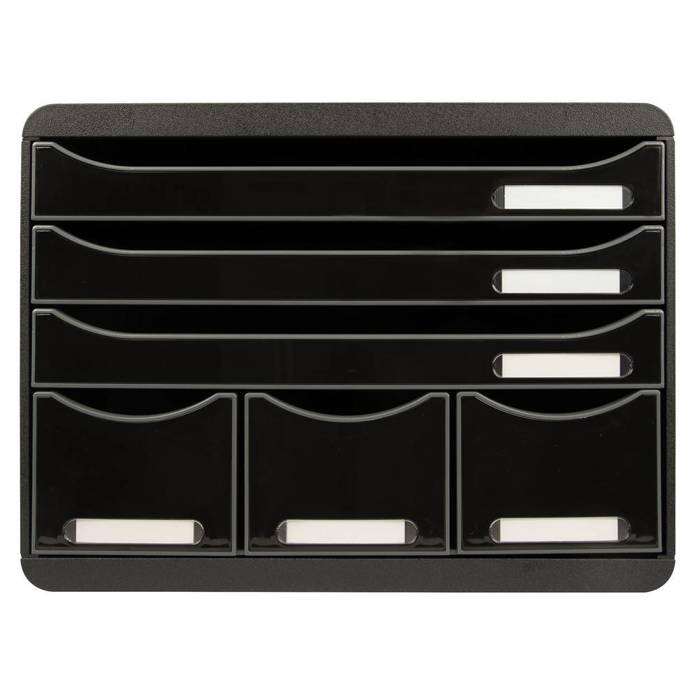 STORE-BOX MAXI 6 drawers ECOBlack glossy - Glossy black