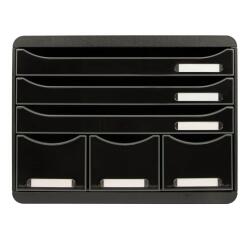Cassettiera Store-Box 6 cassetti Glossy - Nero glossy
