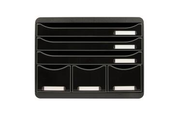 STORE-BOX MAXI 6 drawers ECOBlack glossy - Glossy black