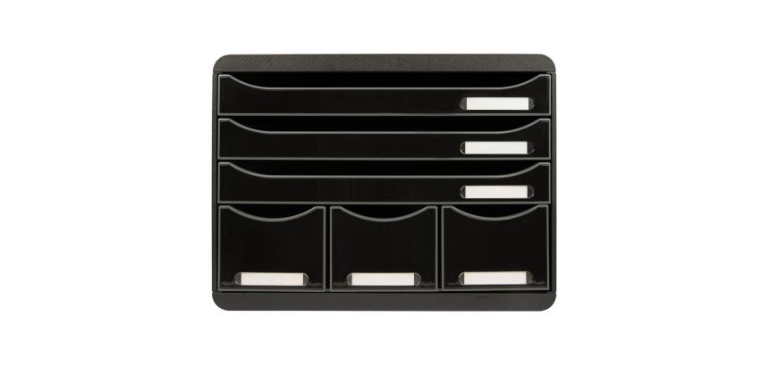 STORE-BOX MAXI 6 drawers ECOBlack glossy - Glossy black