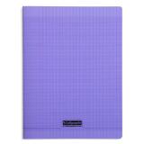 Cahier piqué 8000 POLYPRO A4 192 pages grands carreaux 90 g - Violet
