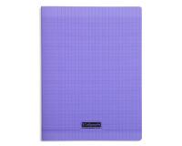 Cahier piqué 8000 POLYPRO A4 192 pages grands carreaux 90 g - Violet