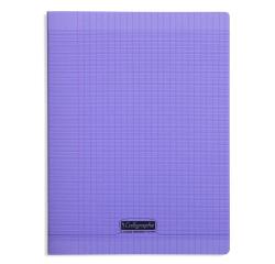 Cahier piqué 8000 POLYPRO A4 192 pages grands carreaux 90 g - Violet