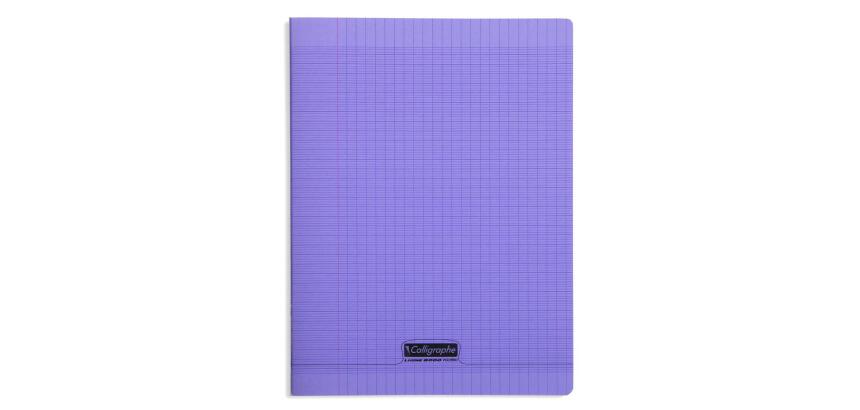 Cahier piqué 8000 POLYPRO A4 192 pages grands carreaux 90 g - Violet