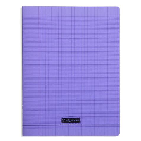Cahier piqué 8000 POLYPRO A4 192 pages grands carreaux 90 g - Violet