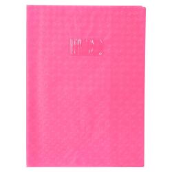 Protège-cahiers grain losange PVC 18/100ème avec porte-étiquette A4