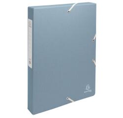 Box of canvas filing index Exacompta Authentic 4 cm assorted spines