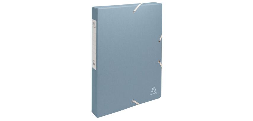 Box of canvas filing index Exacompta Authentic 4 cm assorted spines