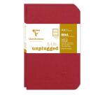 Set de 2 carnets piqués Age Bag 9x14 96 pages ligné - Rouge