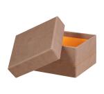 Rhodiarama set 5 boîtes gigognes simili cuir italien 44x34x16 cm - Taupe