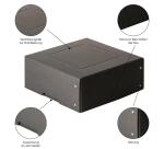 PureBox Black 200x200 85mm - Noir