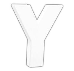 Petite lettre Y 12cm - Blanc