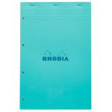 Rhodia bloc agrafé COULEURS N°20 5/5 80 feuillets microperforés et perforés 4 trous, couvertures assorties - Assortis