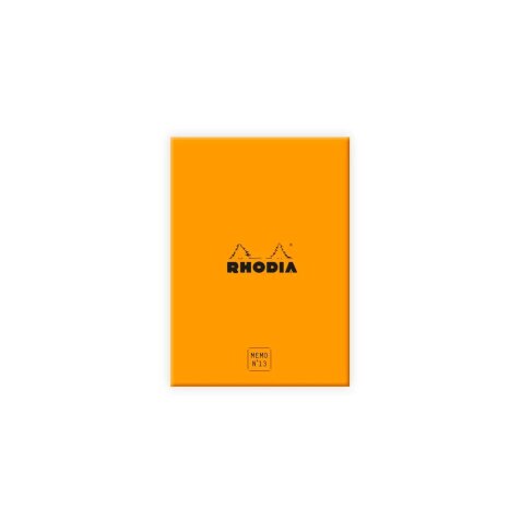 Rhodia coffret bloc Memo N°13 petits carreaux 5x5 240 feuillets - filmé individuellement - Orange