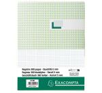 Registre 29,7x21cm 5x5 folioté 300 pages - Noir