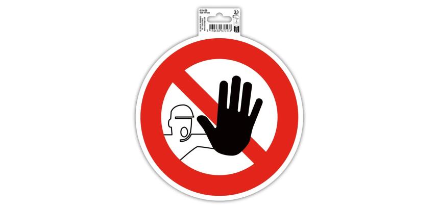 Plaque de signalisation 'Accès interdit'
