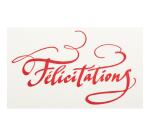 Ensemble 1 carte/1 enveloppe C6 Typo-lettering, sous sachet