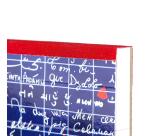 Le Mur des Je t'aime, Bloc entoilé entête A5 14,8x21 cm, 70 feuillets, ligné